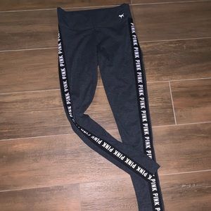 Pink Victoria’s Secret Dark Gray leggings